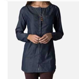 Toad &Co. Wayfare Tunic Chambray Womens Classic Minimalist Capsule M